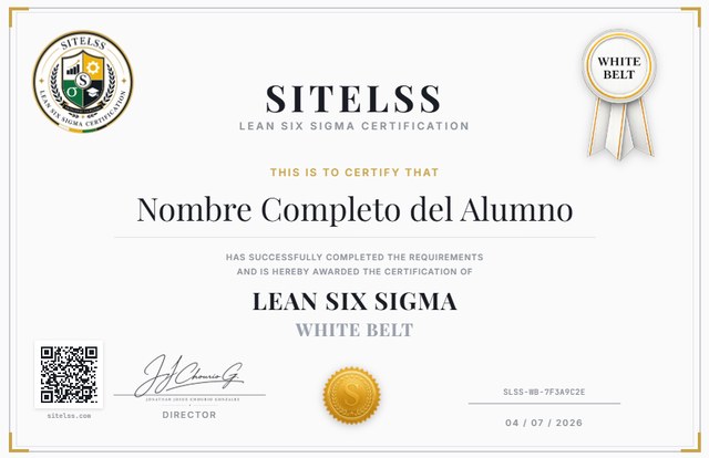 Certificado White Belt